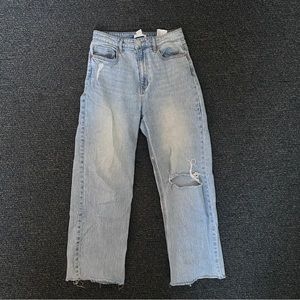 h&m wide high ankle jeans